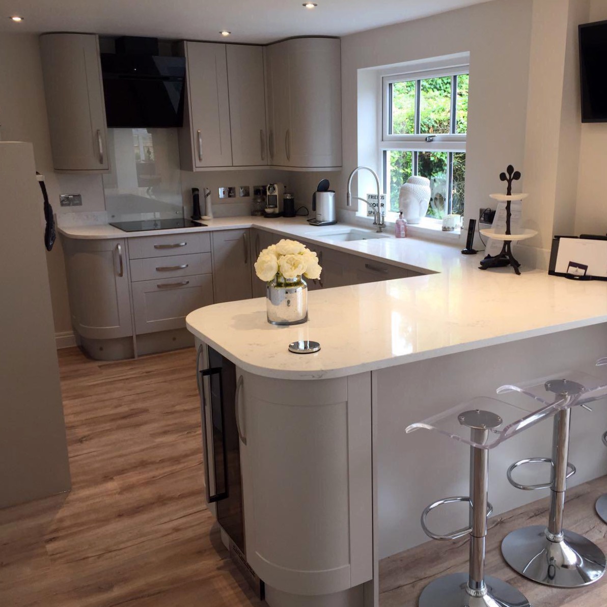 Kitchen Room Extension With Breakfast Bar